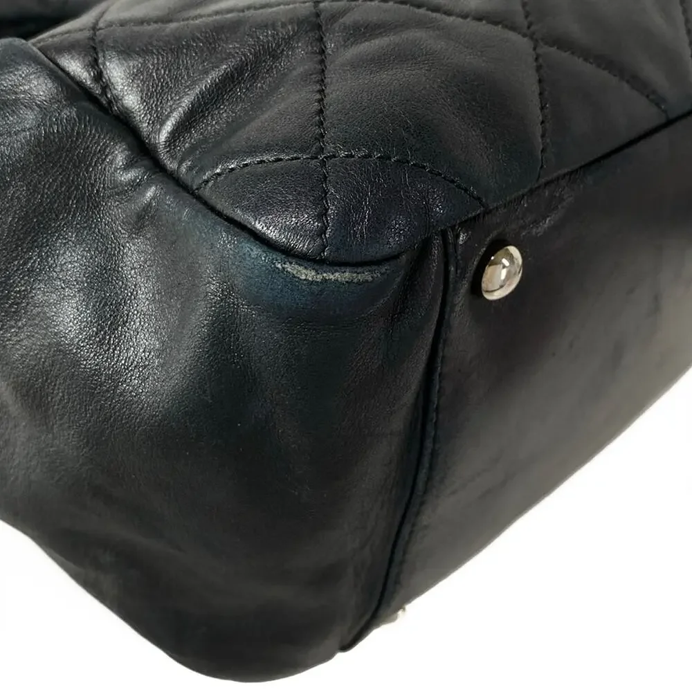 Chanel Matelasse Shoulder Bag Lambskin Fur